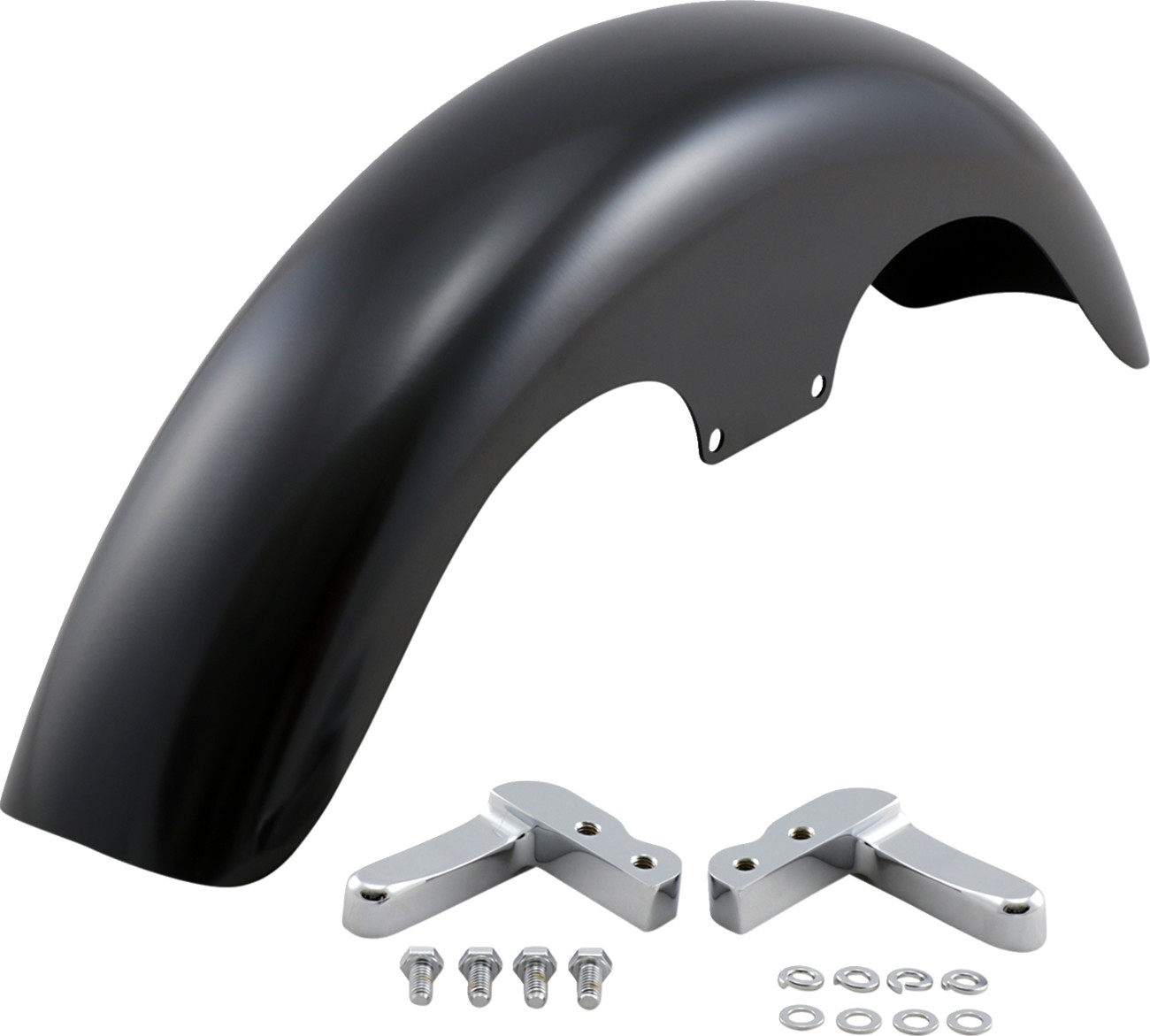 KLOCK WERKS Hugger Series Front Fender with Mounting Blocks for Softail/Dyna