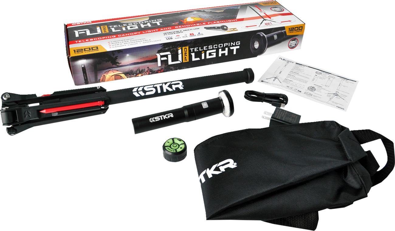 Risk racing Fli-Pro 8' Telescoping Light with Removeable Flashlight & Wireless Remote