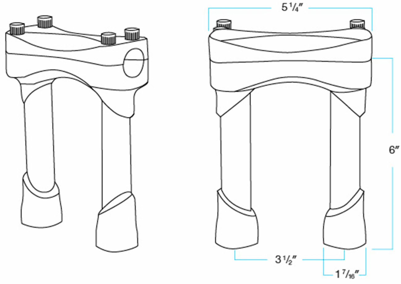 BILTWELL Murdock Handlebar Risers
