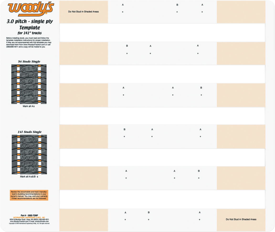 Studding Template