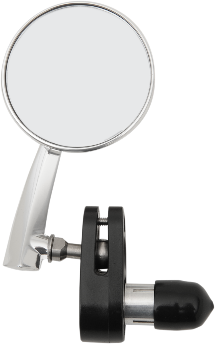 Emgo Mirror - Side View - Round - Polished - Left