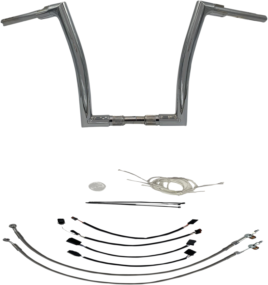 FAT BAGGERS INC. 1-1/2" EZ Install Flat Top Handlebar Kit