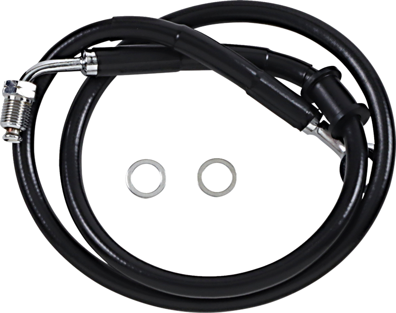 Drag specialties Brake Line - +4" - Black - '18-'23 Softail Harley Davidson