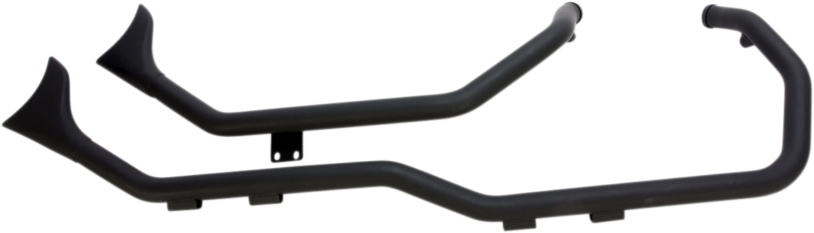 Paughco [7194SBSB] 1 3/4" Side-By-Side Upsweep Fishtail Exhaust System Black | Exhaust U/S Sbs 14+ Xl B