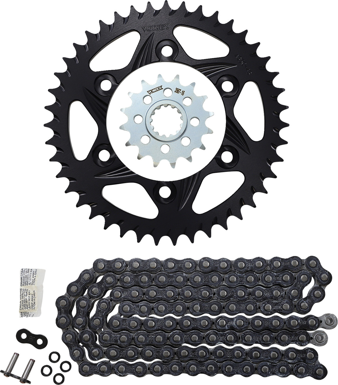 VORTEX SSA Super Street Aluminum Chain and Sprocket Kit