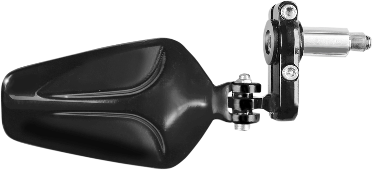 Parts unlimited Mirror - Side View/Bar End - Oval - Black