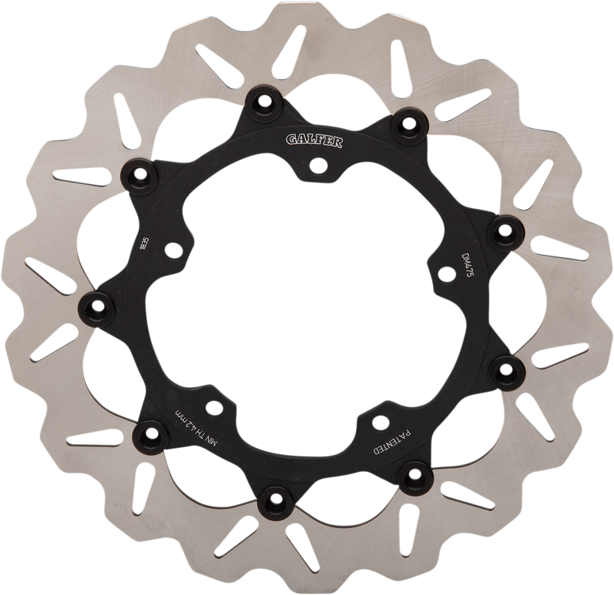 Galfer Wave® Brake Rotor - Front - Black Carrier Yamaha