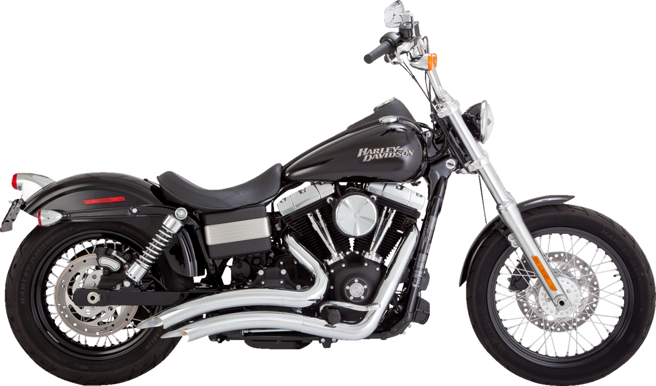 Vance & hines 2-into-2 Big Radius Exhaust System - Chrome Harley Davidson