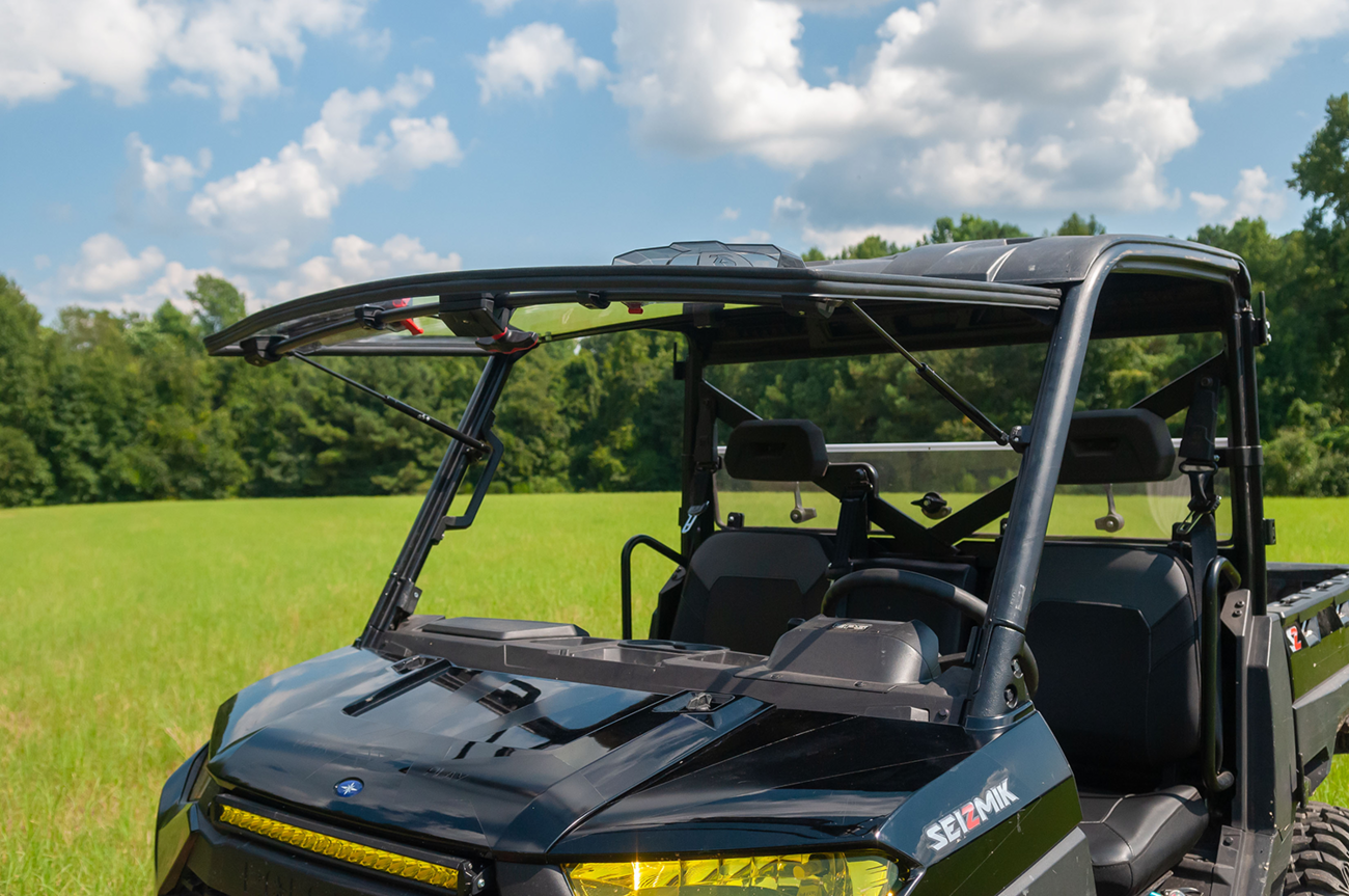 Seizmik Flip-Up Windshield With Vents Polaris Ranger XP 900 / 1000 / Crew 2013-2025