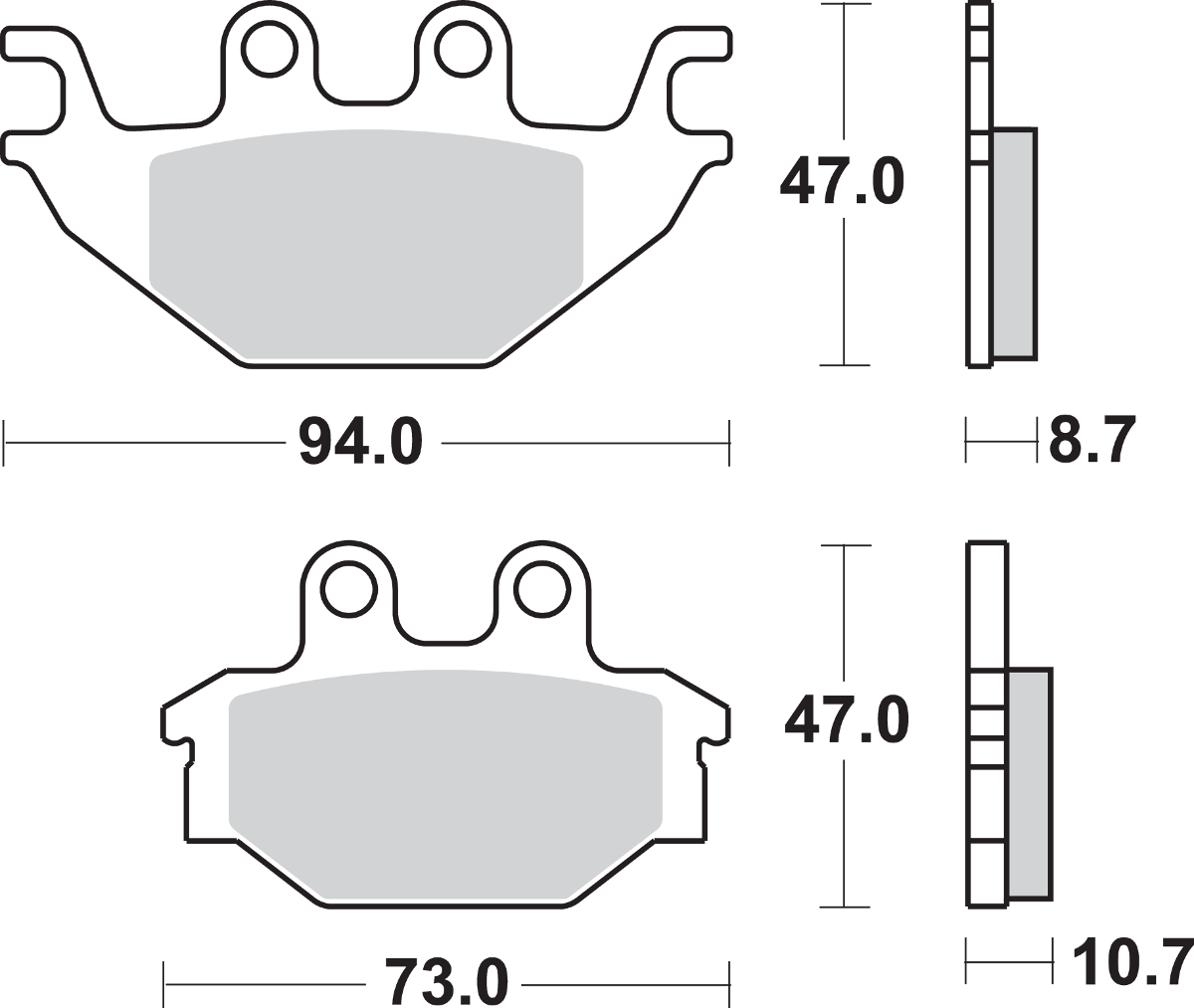 SI Offroad Sintered Brake Pads