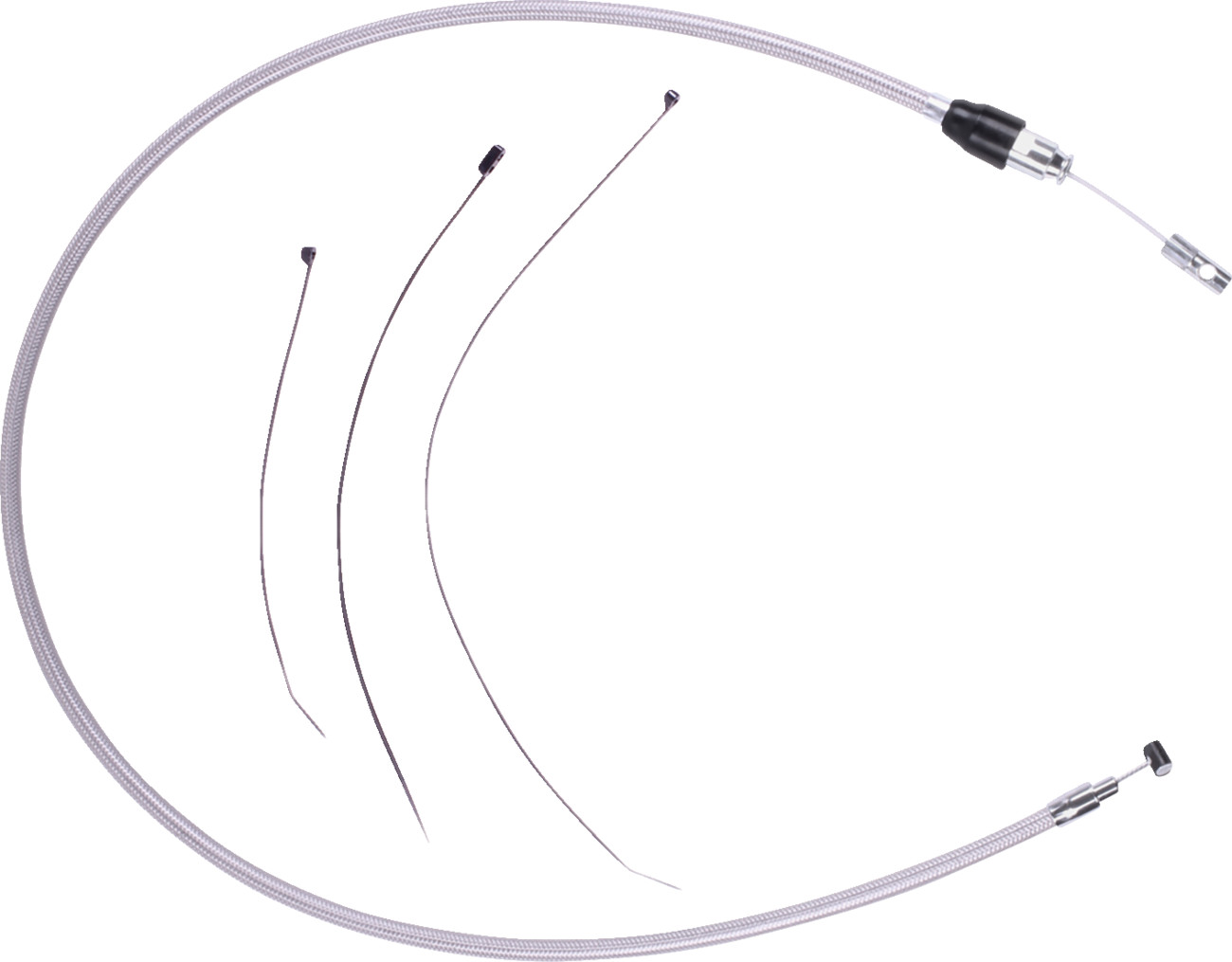 Drag specialties Quick Connect Clutch Cable - Upper - 54" - Stainless Steel 2023-2024 Harley Davidson FLHXSE CVO Street Glide / 2024-2024 Harley Davidson FLHX Street Glide