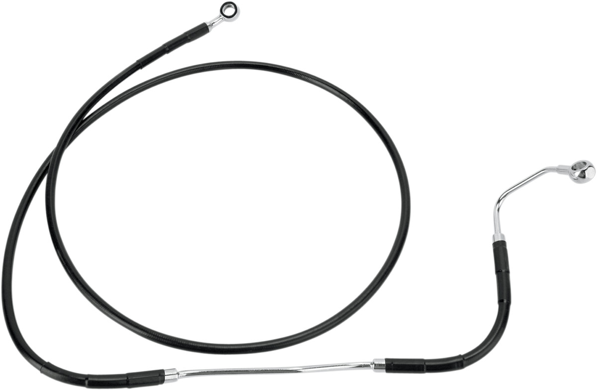 Drag Specialties Extended Length Black Vinyl Brake Line Kit