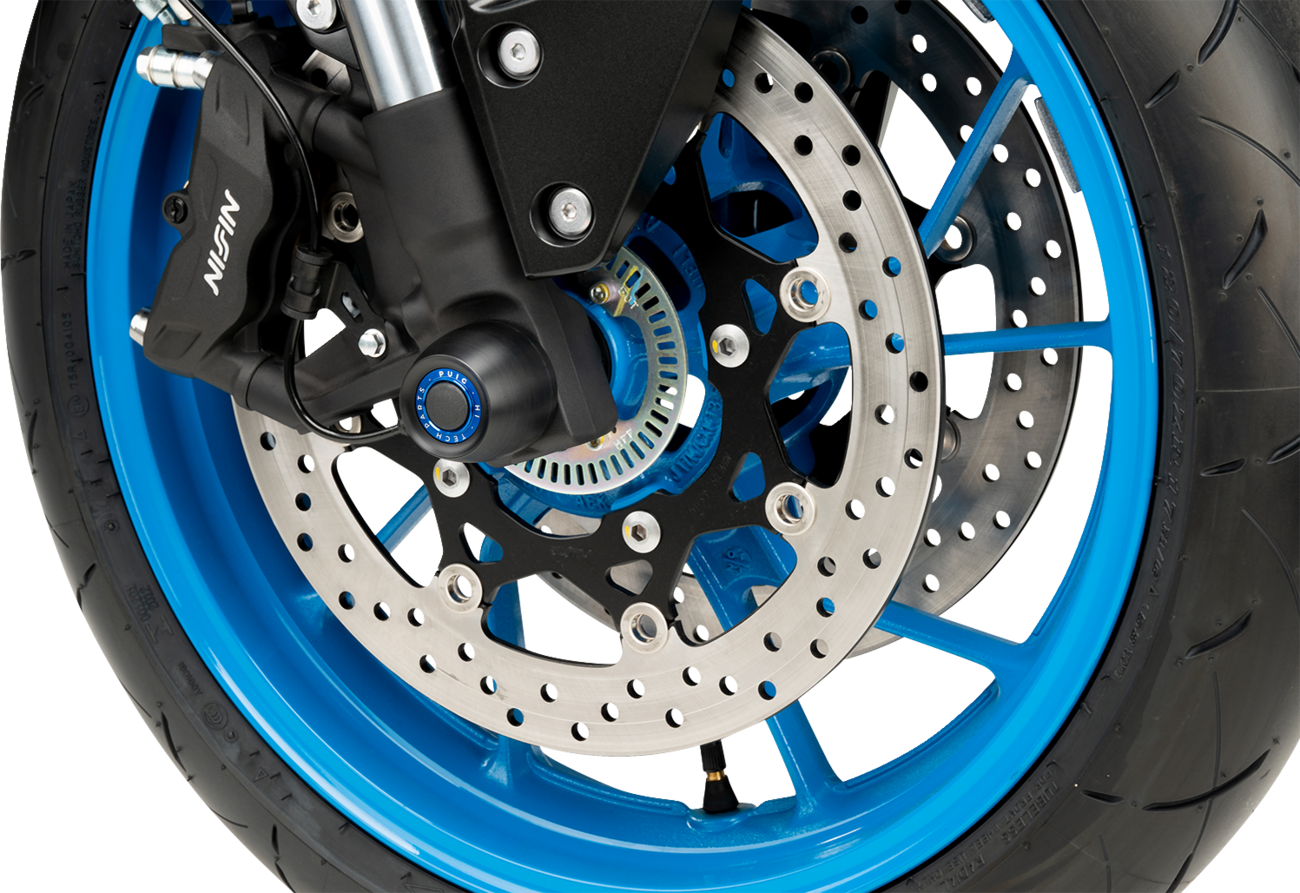 Puig hi-tech parts Axle Sliders - Front - Black - Pair - Suzuki