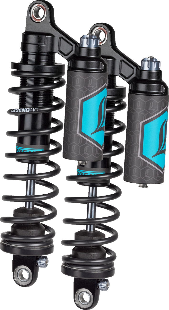Legend Suspension REVO-ARC Piggyback Reservoir Shocks For Harley Dyna 1999-2017
