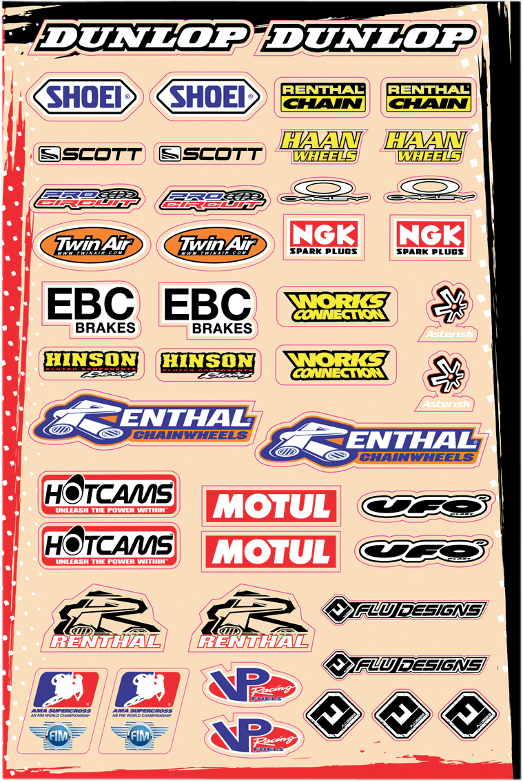 FLU DESIGNS INC. Universal Logo Decal Kit