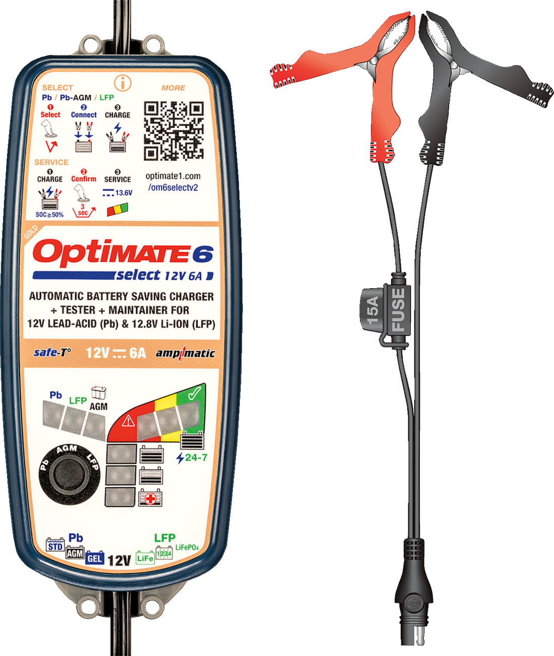 TECMATE OptiMate™ 6 Select Gold Battery Charger