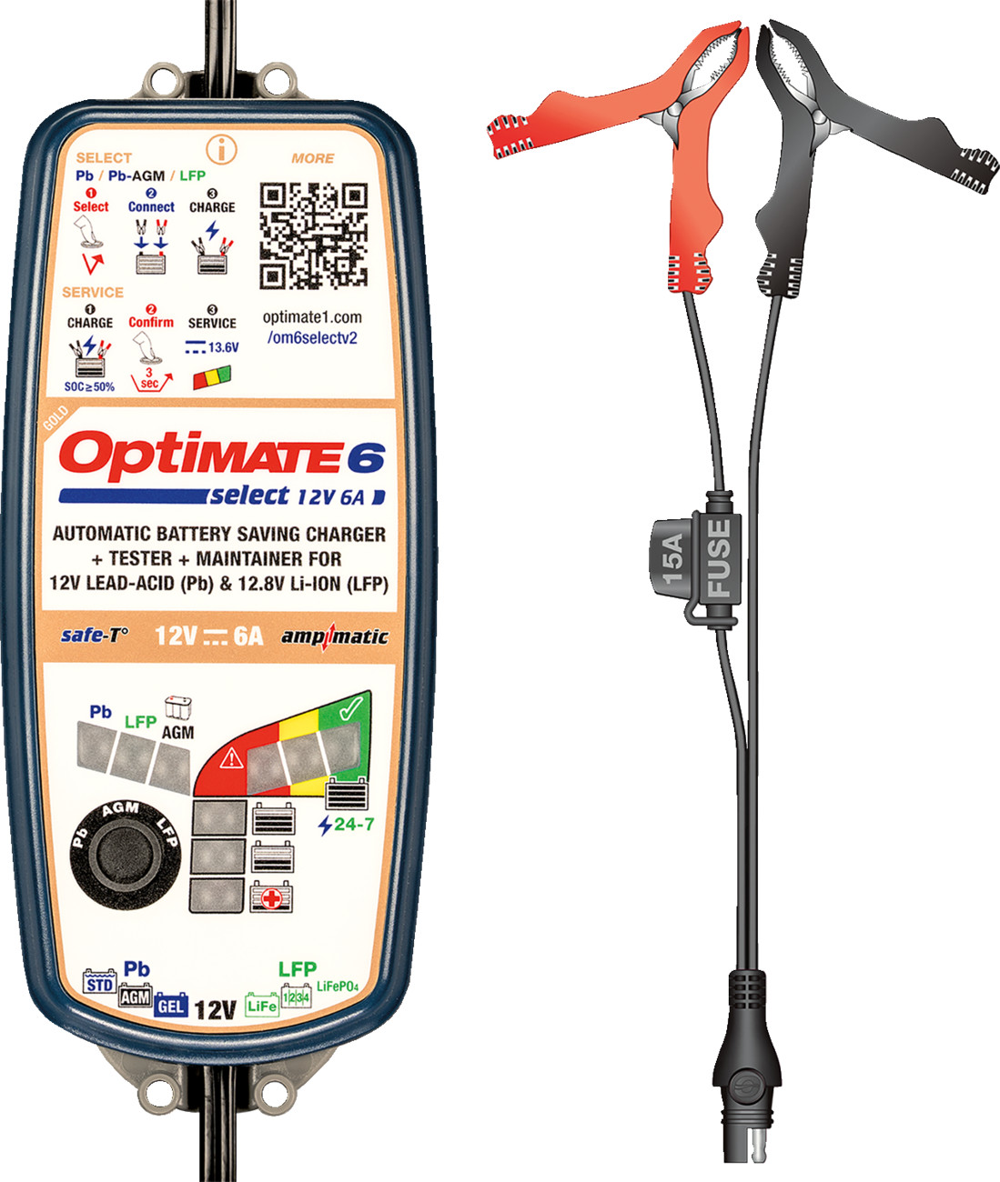 TECMATE OptiMate™ 6 Select Gold Battery Charger