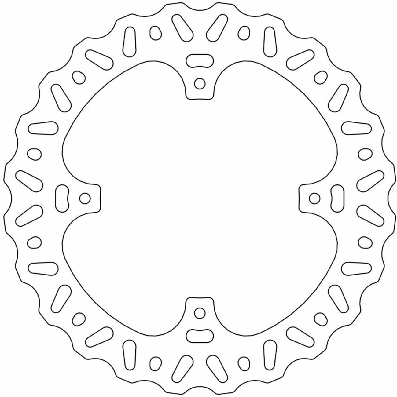 Moto-Master Nitro Rear Brake Rotor 240mm 110356-PU