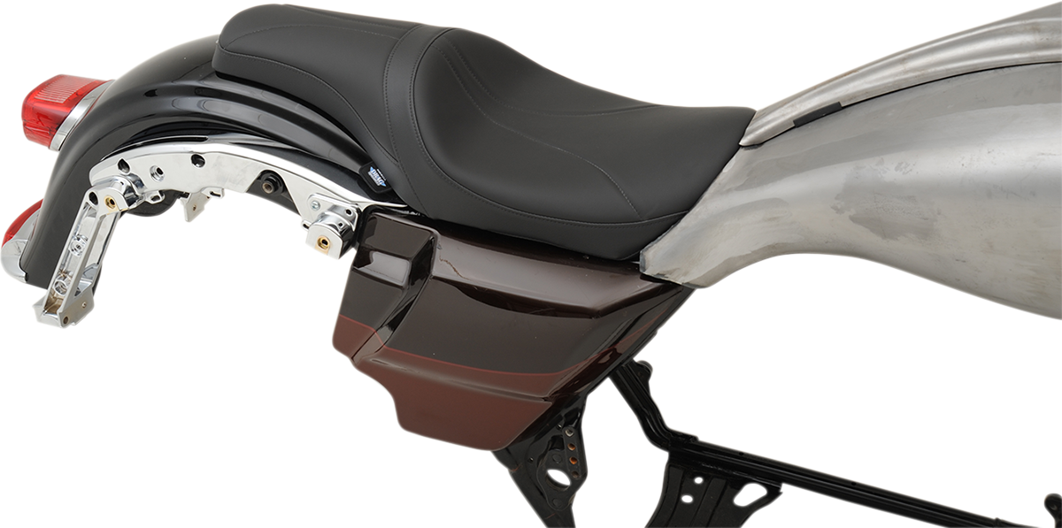 Drag specialties seats Predator Seat - Mild Stitched - Yaffe Gas Tank - FL '08-'23 Harley Davidson