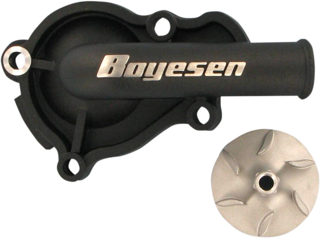 Boyesen Supercooler Water Pump Cover and Impeller Kit Black