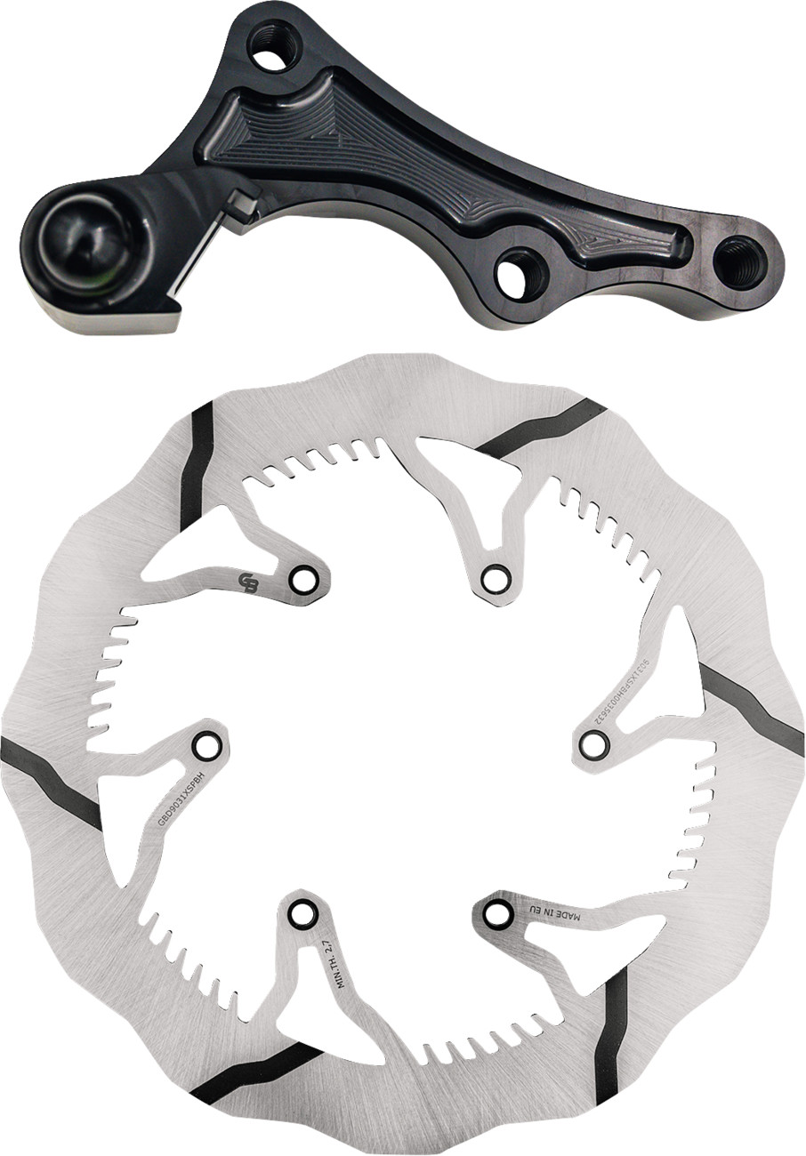 GBRAKES Wave® Brake Rotor Kit With Bracket