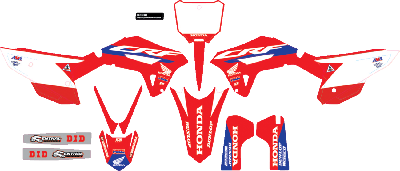 D'cor visuals Complete Graphics Kit 2021-2023 Honda CRF450R