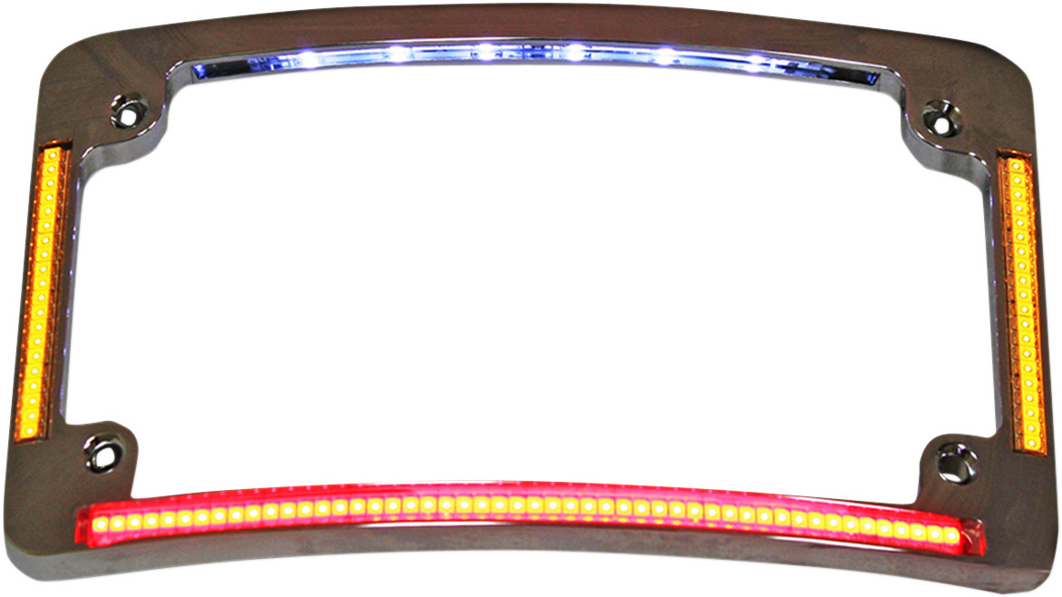 Custom Dynamics LED All-In-One Radius License Plate Frame