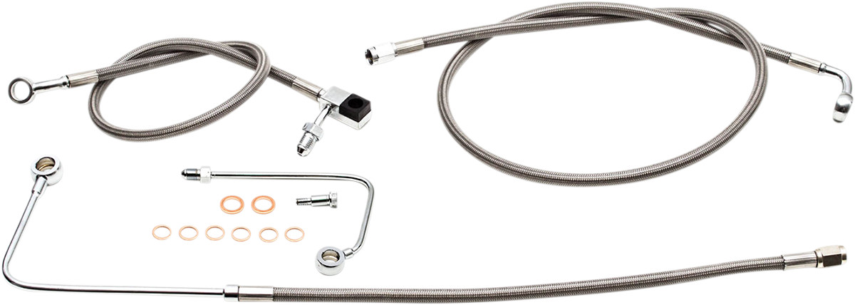 LA CHOPPERS Stainless Steel Brake Line Kit