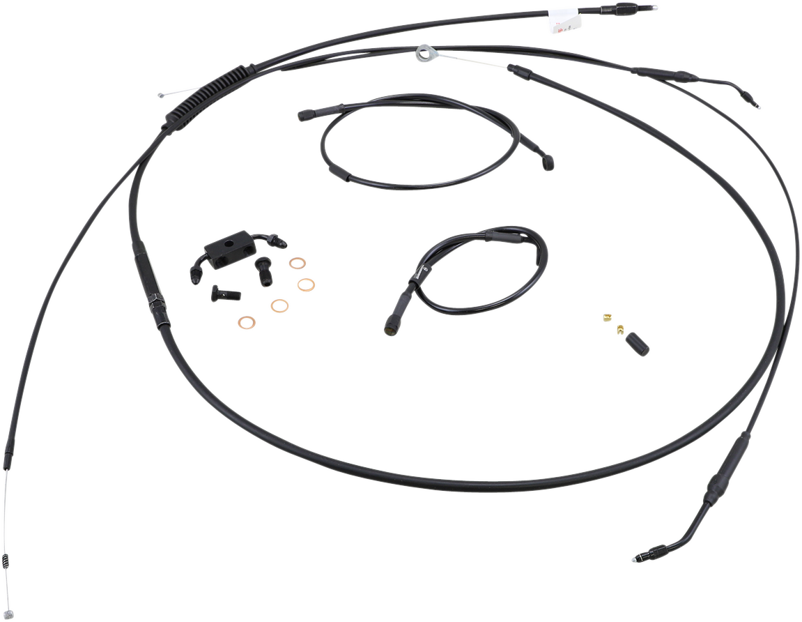 Burly Handlebar Cable Installation Kit For Harley w/ ABS