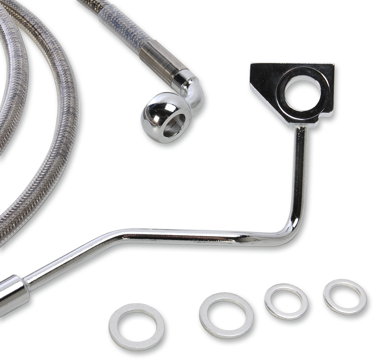 Drag specialties Brake Line - Front - +6" - Stainless Steel 2015-2022 Harley Davidson FLTRX Road Glide / 2016-2016 Harley Davidson FLTR Road Glide / 2015-2022 Harley Davidson FLTRXS Road Glide Special