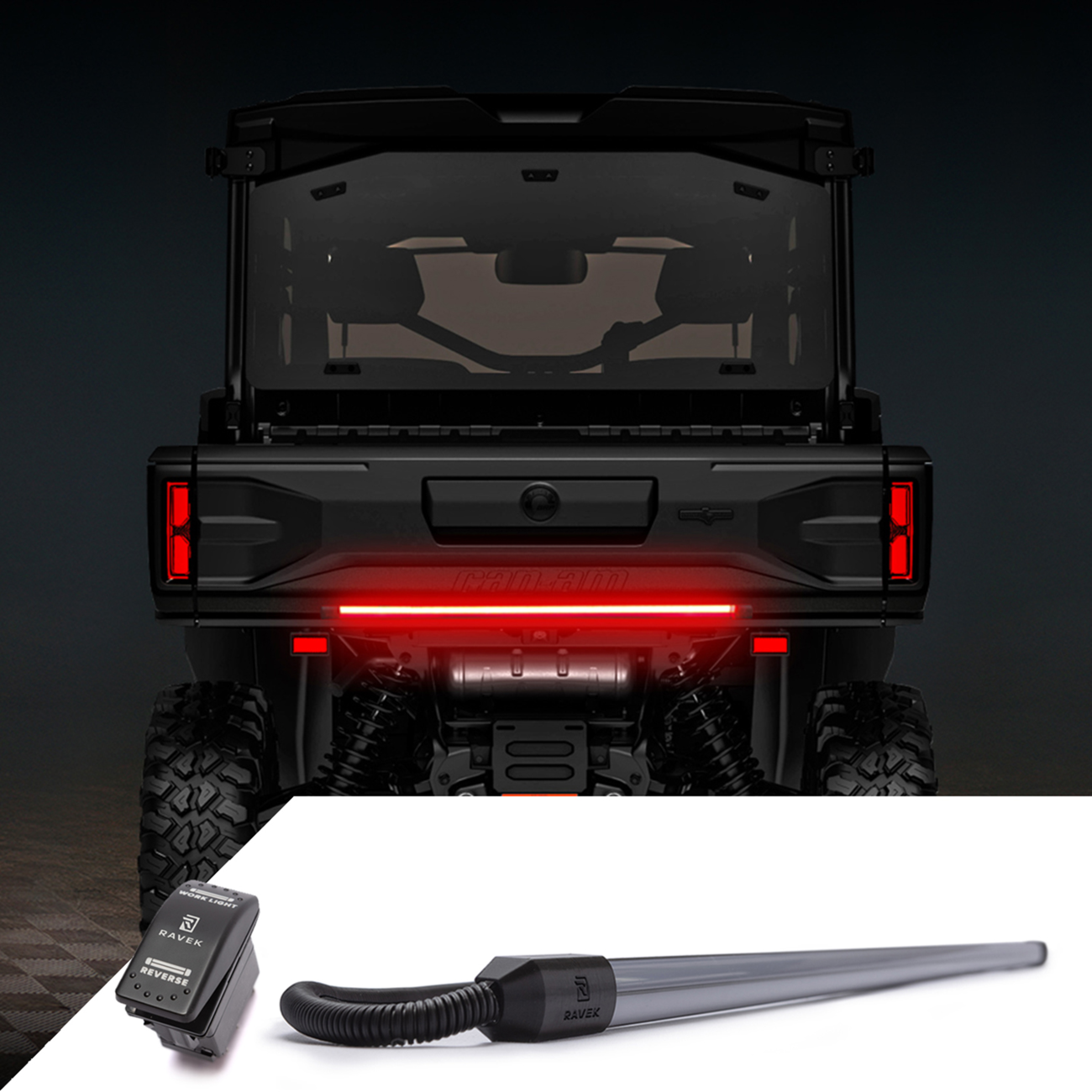 Ravek Multi-Function Taillight - Defender HD11 2026-2026 Can-Am Defender XT HD11