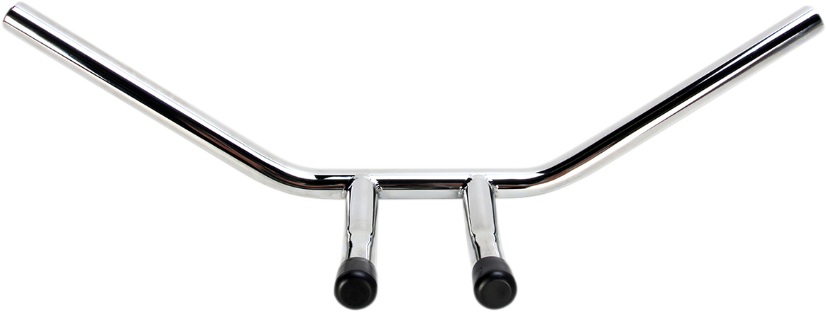 Emgo 1" T-Bar Handlebar - 8" - Dimpled - Chrome
