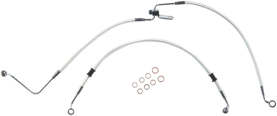 MAGNUM SHIELDING Braided Rear Brake Line Kit