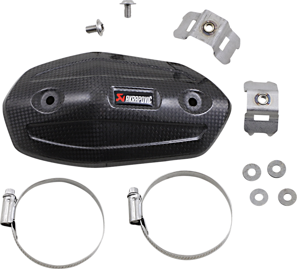 Akrapovic Heat Shield - Carbon Fiber 2020-2024 Kawasaki ZX1000 Ninja 1000SX / 2025-2025 Kawasaki ZX1100 Ninja 1100SX SE / 2025-2025 Kawasaki ZX1100 Ninja 1100SX