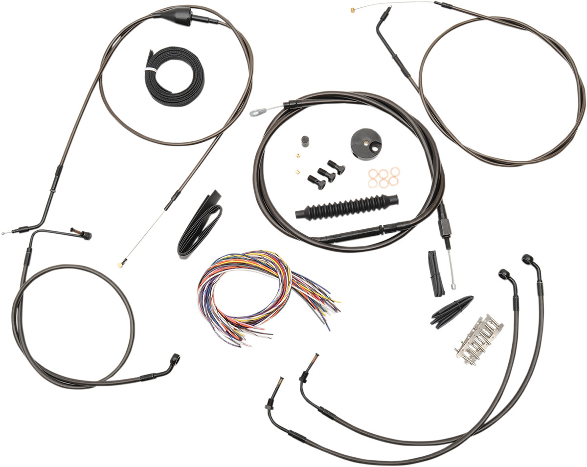 LA Choppers Handlebar Cable Brake Line And Wire Kit For Harley Touring 2007