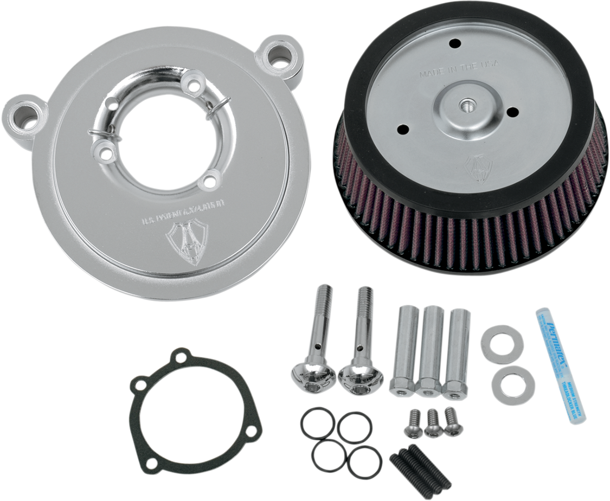 Arlen ness Big Sucker™ Air Filter Kit - Chrome - Stage I Harley Davidson
