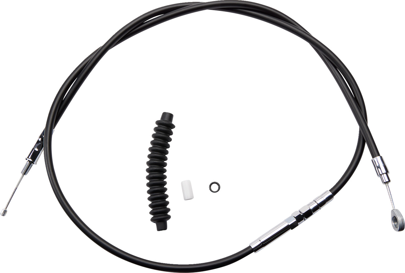 Drag specialties High-Efficiency Black Vinyl Clutch Cable - 70-11/16" Harley Davidson