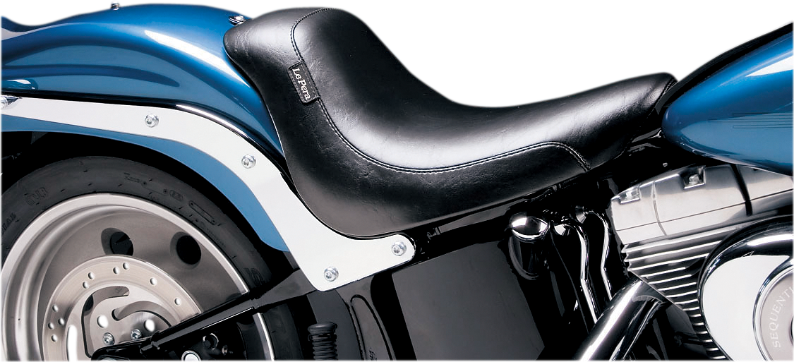 Le pera Silhouette Solo Seat - Smooth - Black - FL/FX '06-'17 Harley Davidson