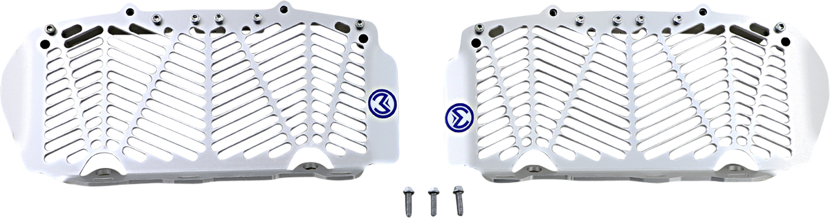 Moose offroad Billet Radiator Guards - Silver - Gas Gas/Husqvarna/KTM