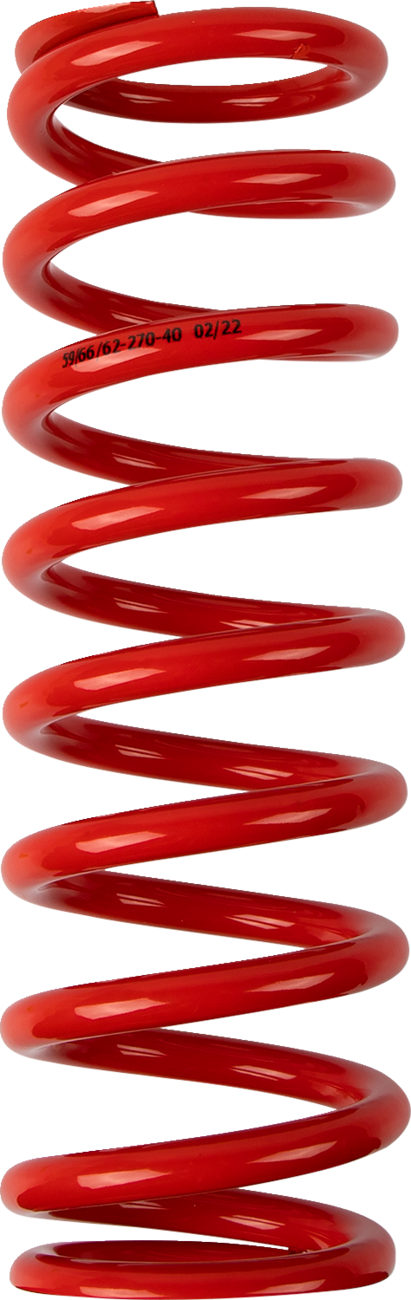 Moose offroad Shock Spring - 59/62 mm OD - 40 n/mm - Red Honda/Yamaha/Gas Gas/Husqvarna/Kawasaki/Suzuki/Beta