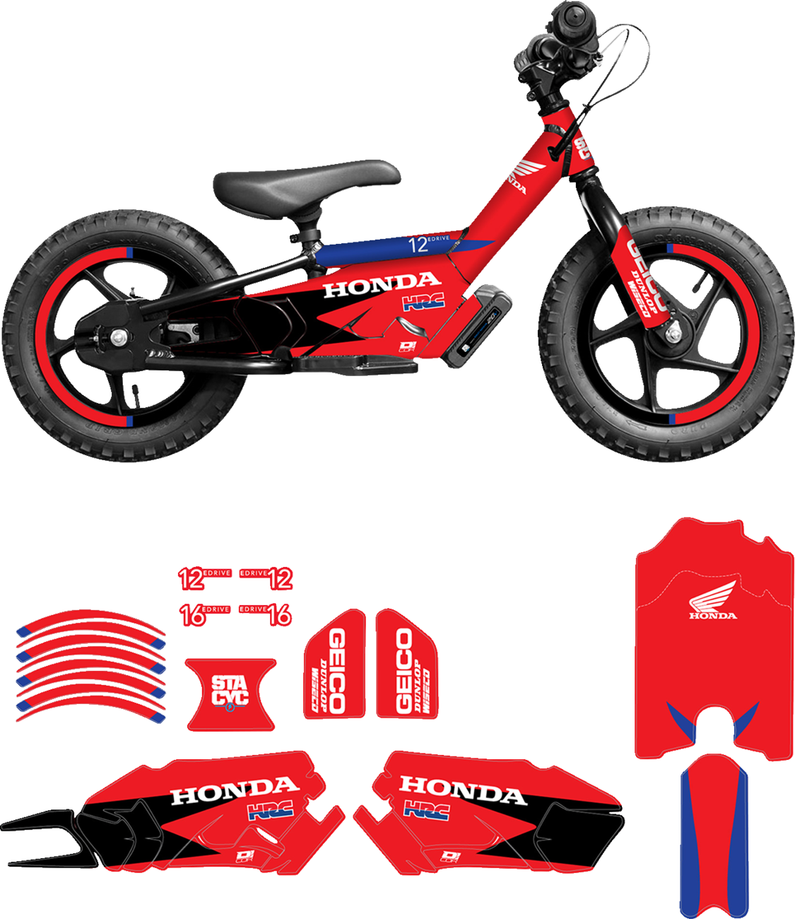 D'COR VISUALS STACYC™ Stability Cycle Graphics Kit