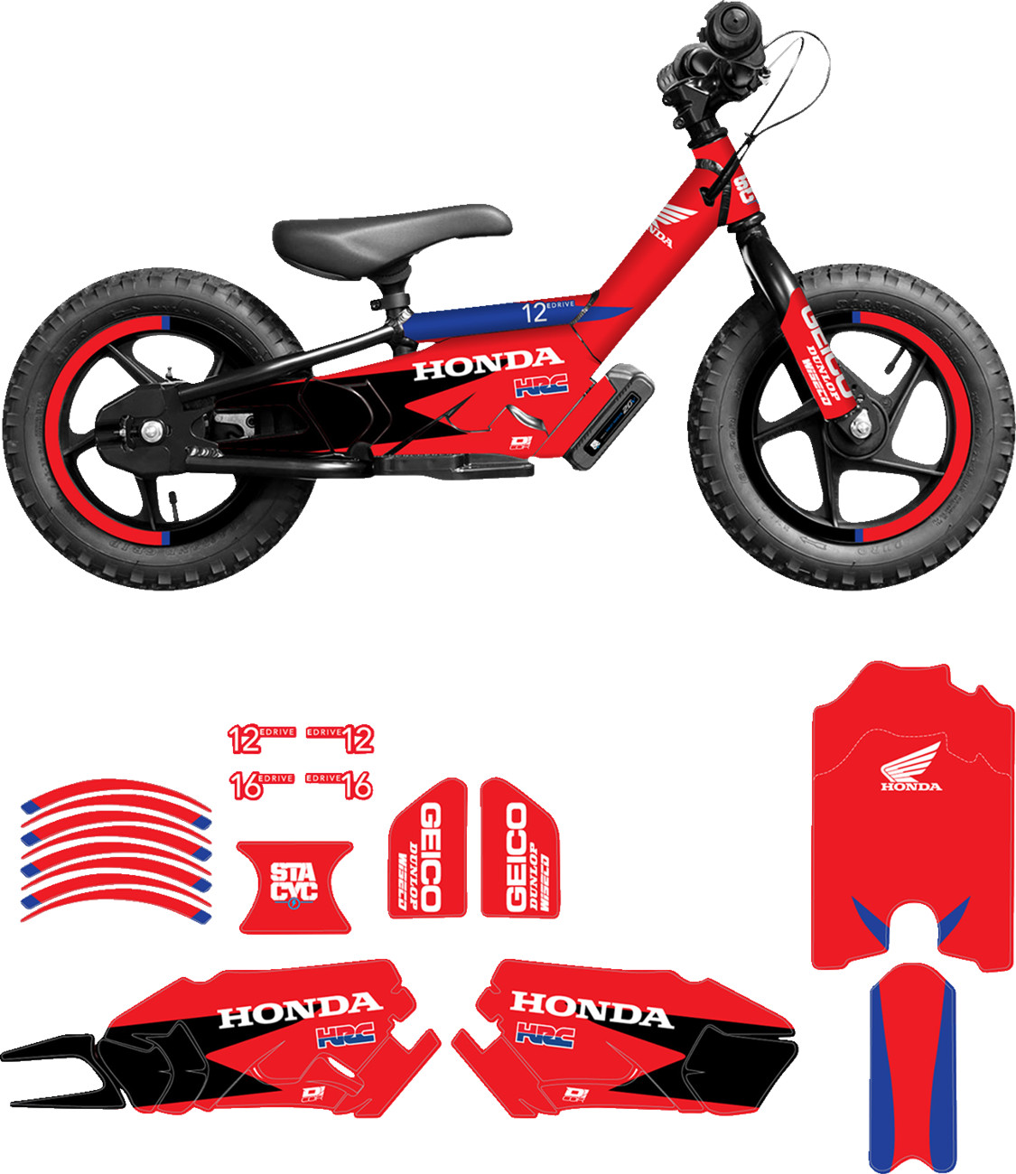 D'COR VISUALS STACYC™ Stability Cycle Graphics Kit