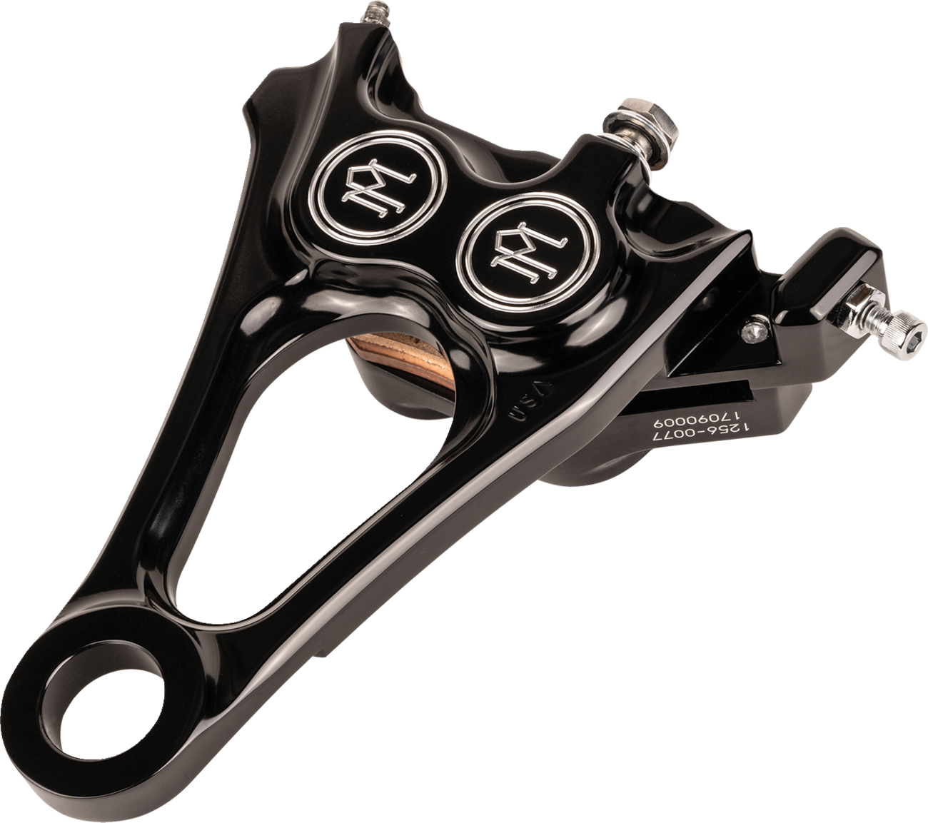 Performance Machine Integrated Four-Piston Rear Caliper For Harley M8 Softail 2018-2025
