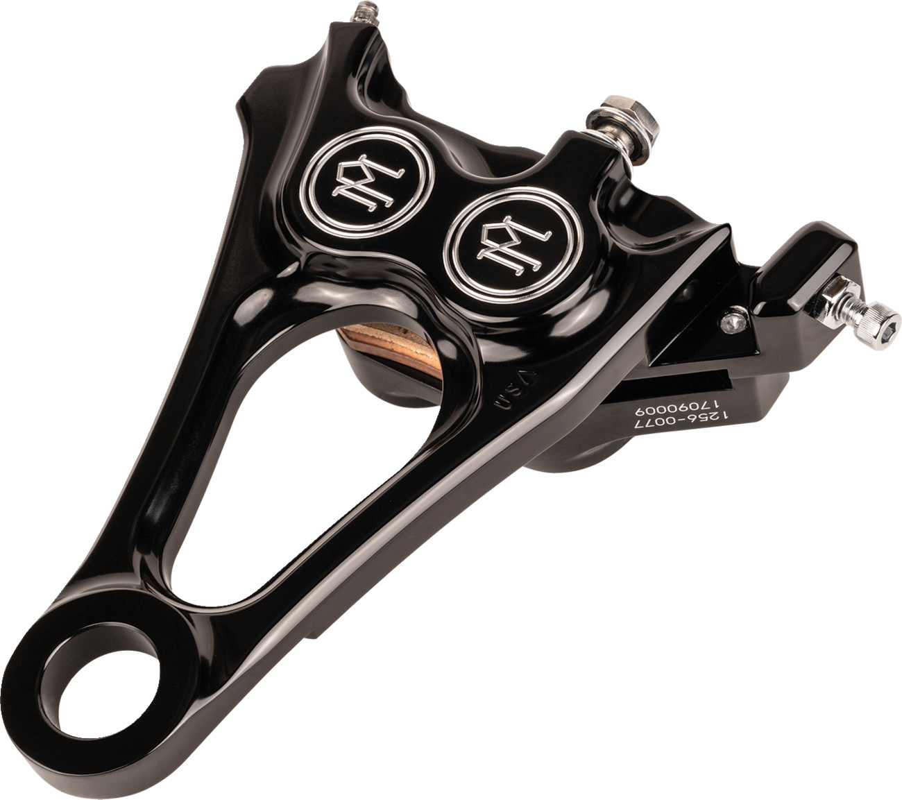 Performance Machine Integrated Four-Piston Rear Caliper For Harley M8 Softail 2018-2025