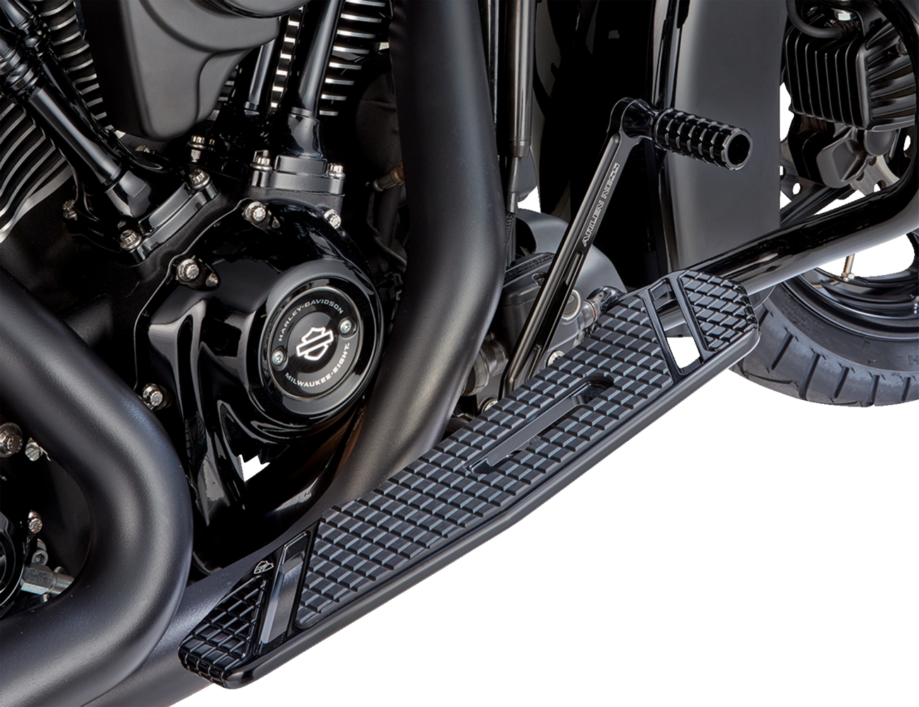Arlen ness SpeedLiner Floorboards - Driver - Black Harley Davidson