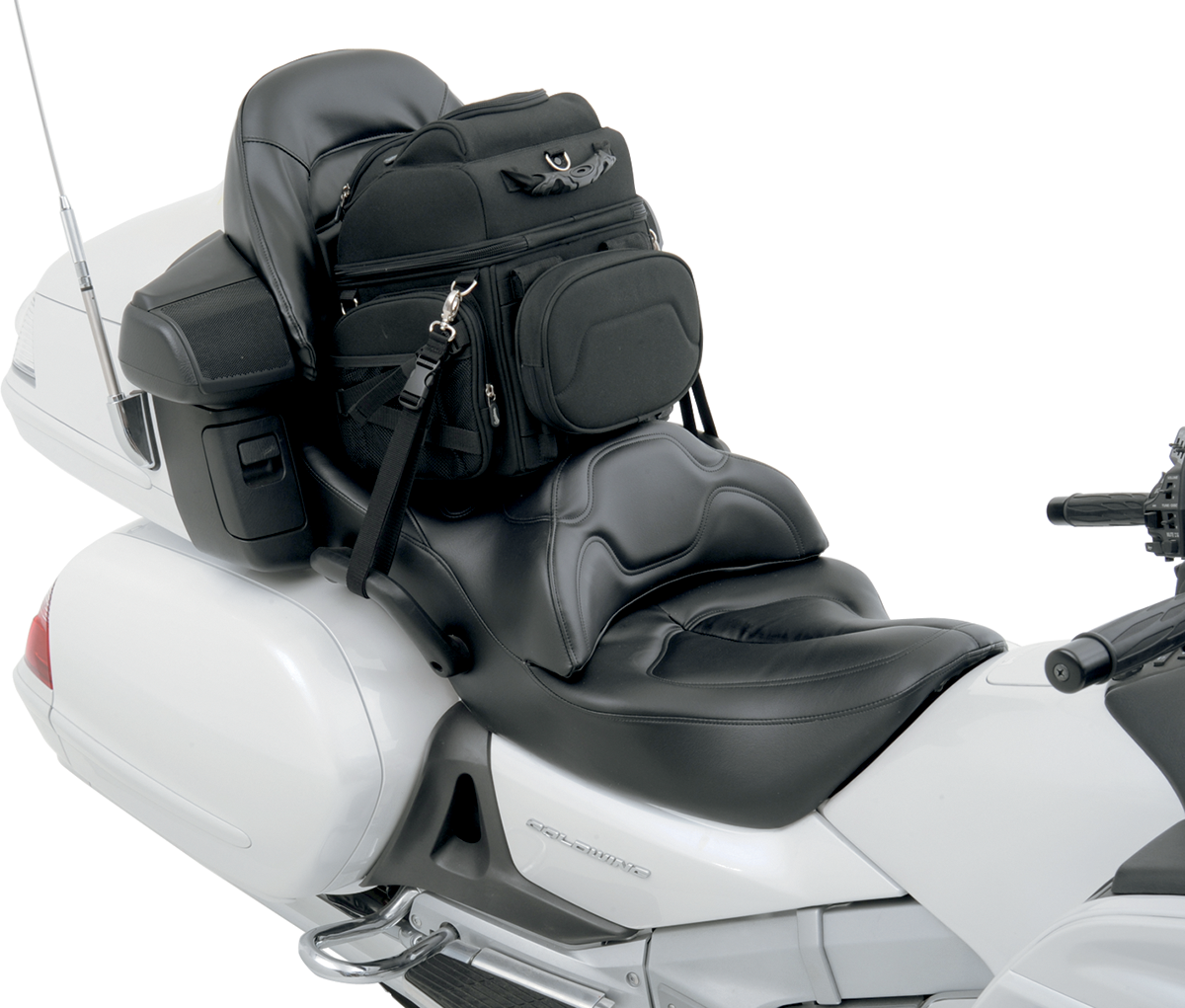 SADDLEMEN BR1800EX Combination Backrest, Seat, and Sissy Bar Bag