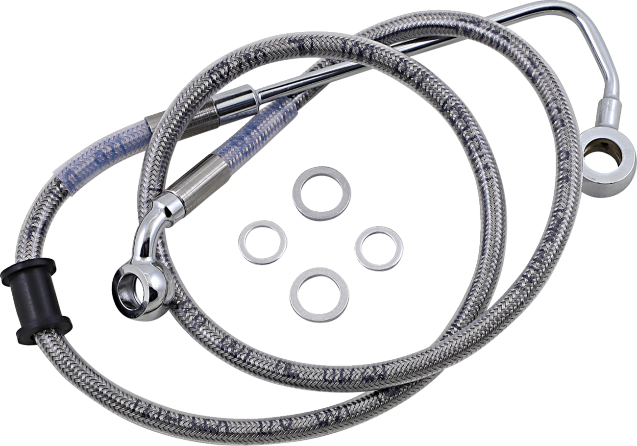 Drag Specialties Extended Length Stainless Steel Brake Line