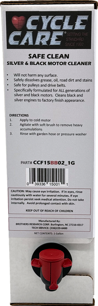 CYCLE CARE FORMULAS Safe Clean™ Silver and Black Engine Cleaner