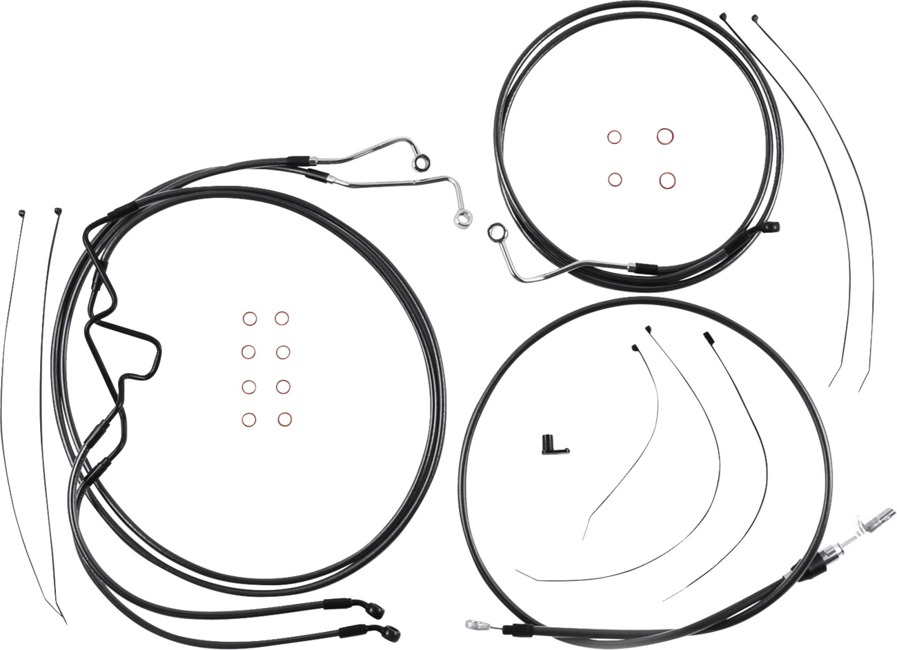 Magnum shielding Black Pearl™ Designer Handlebar Installation Kit - 6" - '21-'22 FLHR 2021-2022 Harley Davidson FLHR Road King / 2021-2023 Harley Davidson FLHRXS Road King Special