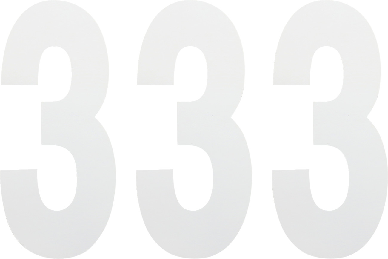 Factory effex FX Number 3 - White - 8"